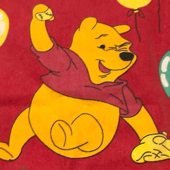 Vintage Pillow Case Mickey Mouse Winnie the Pooh Donald Duck Balloons 24.5 x 17 - Picture 4 of 16